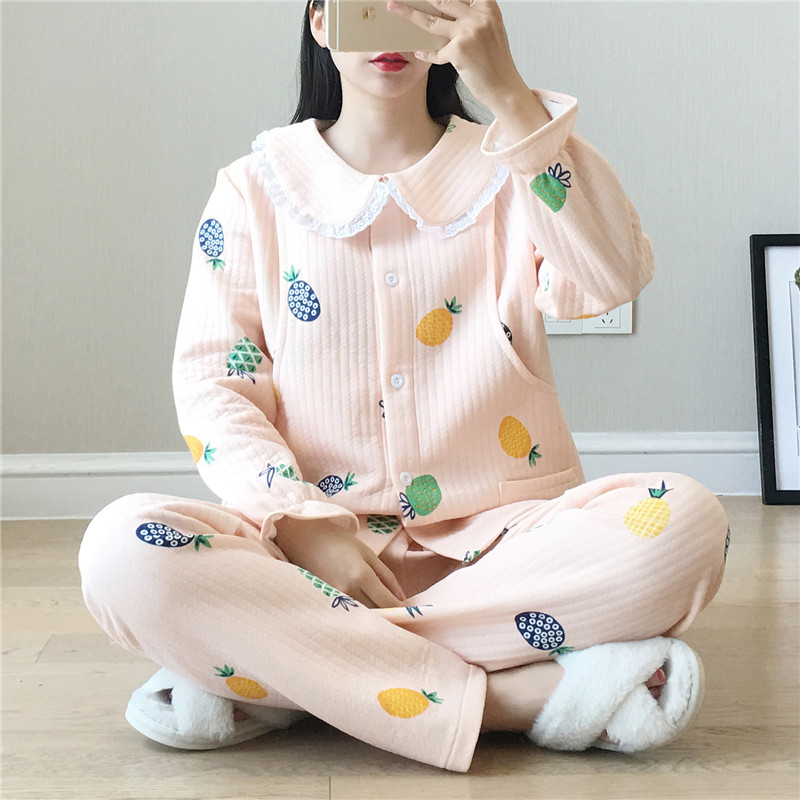 月子服春秋纯棉产后怀孕期喂奶睡衣买三送一