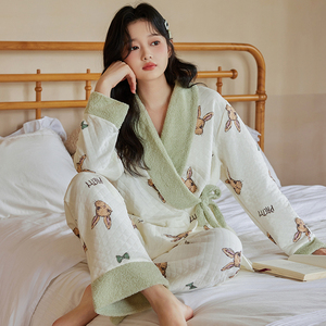 珈莹艾空气棉月子服秋冬产后纯棉孕妇家居服春秋产妇哺乳睡衣套装