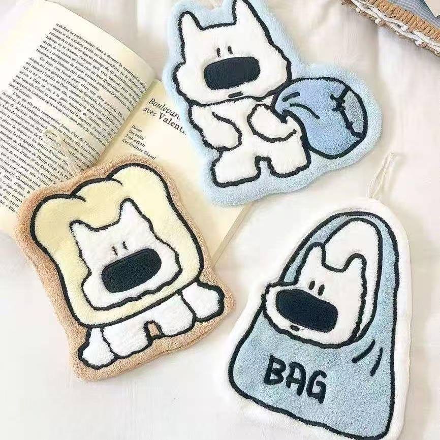 可爱背包小狗擦手巾卡通