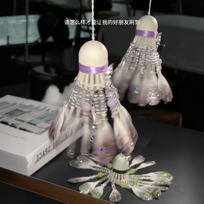 羽毛球挂件手工diy材料包