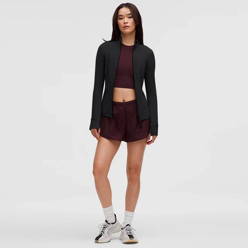 lululemon修身立领拉链瑜伽外套