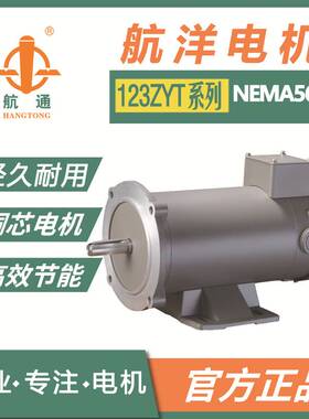航通牌113ZYT永磁直流电机90v 1/3HP 1750rpm有刷直流电机工业