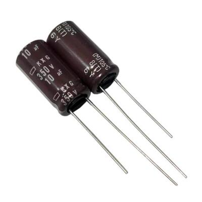 20只350V10UF黑金刚电解电容器代替250v KXG 105度10*20