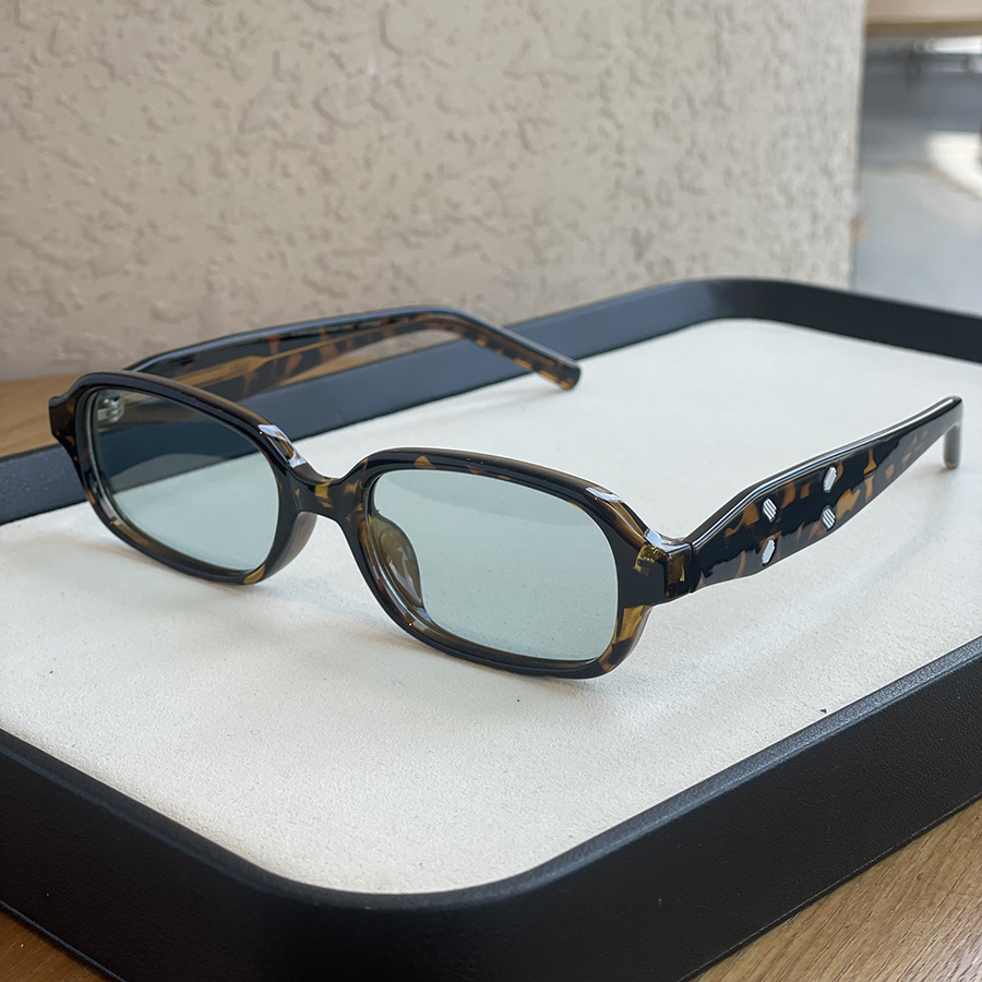 日本品质欧美复古小方框太阳镜男高级感TR插芯脚防紫外线女偏光墨