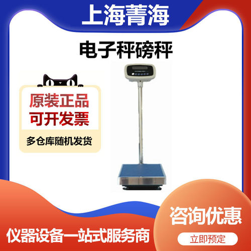 上海菁海YP50KN大称量电子天平落地式电子秤磅秤50kg/1g