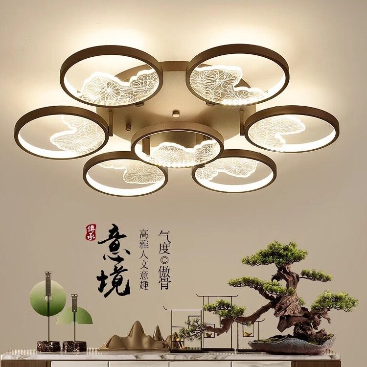 客厅灯圆形简约现代大气LED吸顶灯创意个性卧室灯温馨书房间灯具