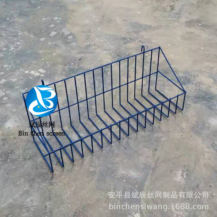加工生产 金属铁线挂篮 铁艺收纳网篮架 超市货架展示网篮 网片网