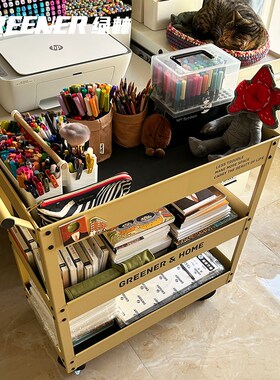 GREENER小k推车画车油画多功能写生画画美术生专用画材工具收纳车