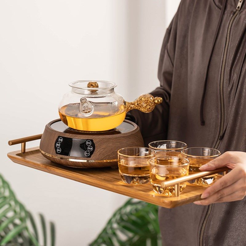 耐热玻璃茶壶f泡茶家用电陶炉煮茶器煮茶炉侧把壶烧水养生茶具套,餐饮具,煮茶炉,淘宝优惠券,粉丝福利购,淘宝优惠卷