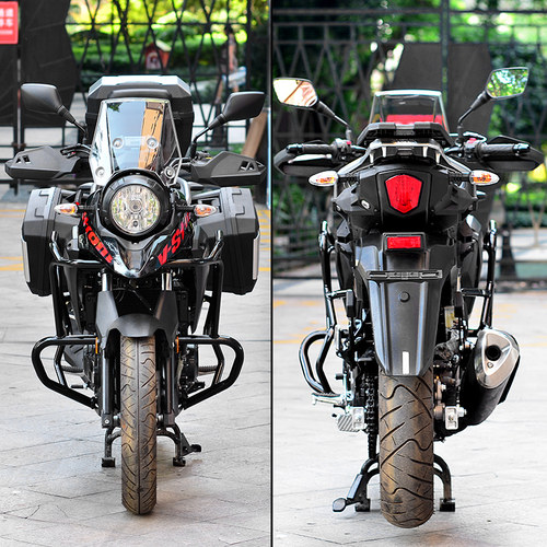 适用于铃木DL2j50摩托车原厂保险杠改装配件护杠全包围防摔竞技杠