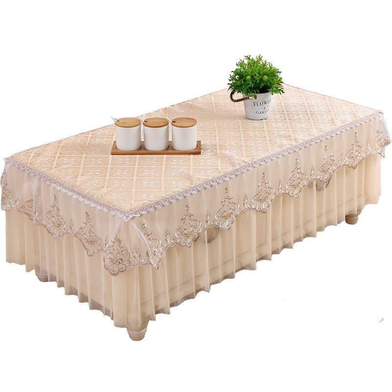 茶几桌布长方形hk布艺蕾丝餐桌垫客厅茶几套罩家用欧式电视柜防尘,居家布艺,桌布,淘宝优惠券,粉丝福利购,淘宝优惠卷