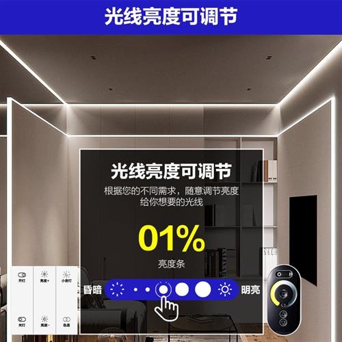 低压LED灯带24V变压器双色控制器三色变光智能无线面板遥控控制器