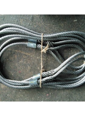 6*19 镀锌钢丝绳24smm4m 加护套钢丝绳吊具 尼龙包钢丝绳