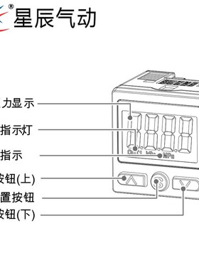 SHZ气动数显压力开关真空负压传感器DPS-D310RX代替SMCZSE40A/ISE