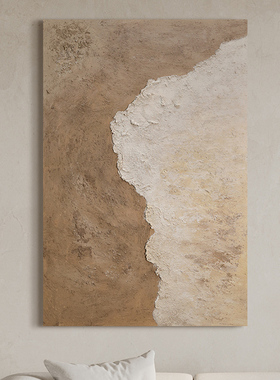 定做忒侘客寂风肌画n《理屿》代海浪现风厅装道饰画过风玄关风派