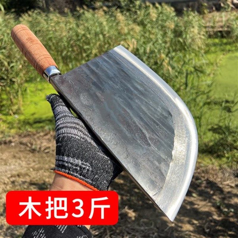 纯手工锻打砍骨刀商n用斩骨刀屠夫杀猪专用砍大骨牛骨专业剁骨头