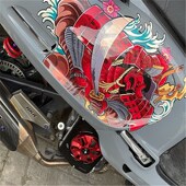 适用三阳飞度4h 水箱散热器保护罩fiddle4水箱网风扇外壳箱 3改装