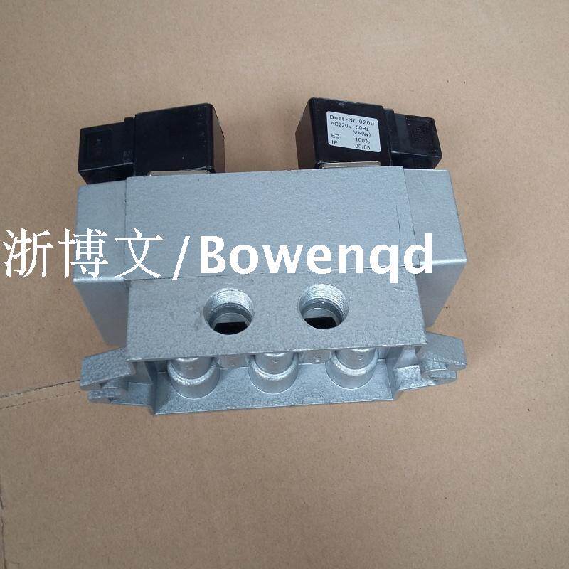 二位四通Q24D2H-15 8 10 15 双电控电磁阀 滑阀T 气动换向阀 老阀