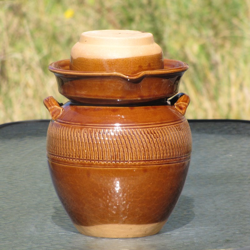 新品配盖陶罐土陶密封罐腌菜缸防漏耐高温泡菜R坛子绿玥苑卤腐罐