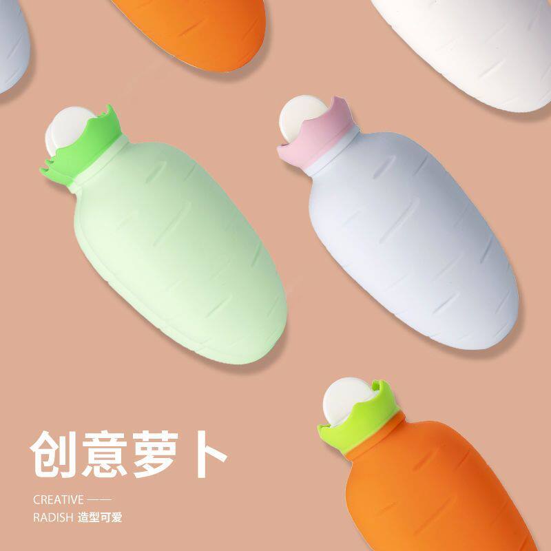 加厚防爆硅胶注水热水袋便携宿舍办公室暖手暖脚通用暖手宝