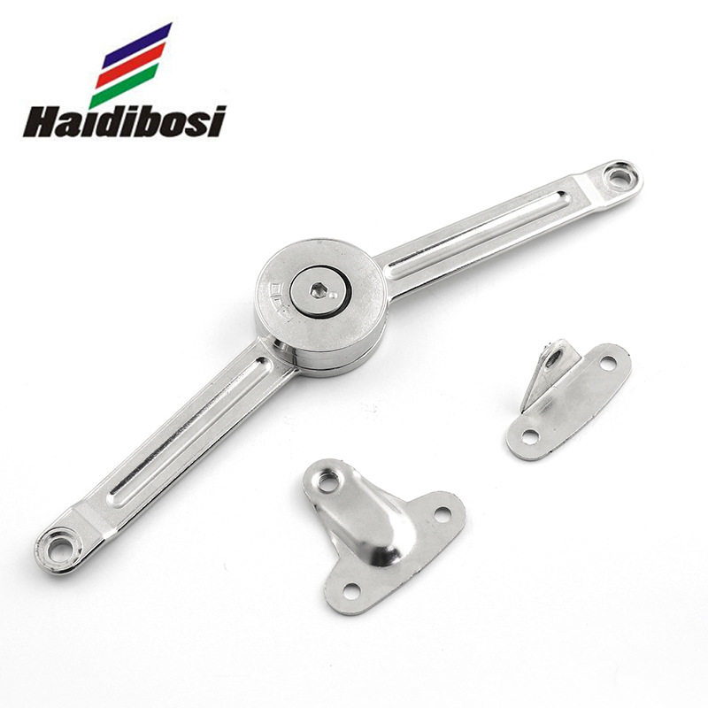 镀镍色随意停橱柜锌合金拉杆上翻门橱柜支撑气杆橱柜五金配件