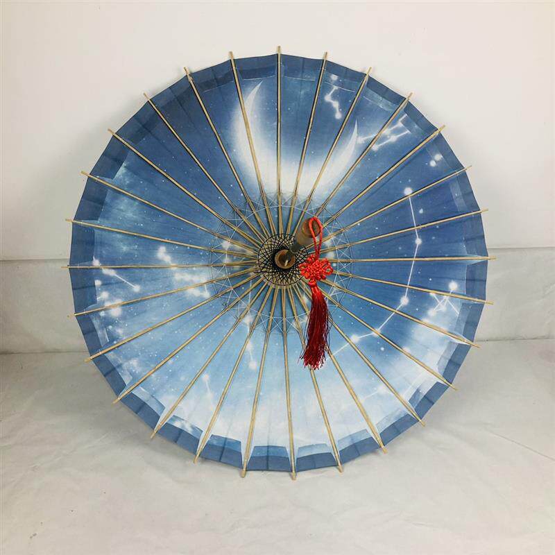 泸州复桐双油纸伞层案cos道具星空云拍照摄影图装饰 晴jdz雨两用