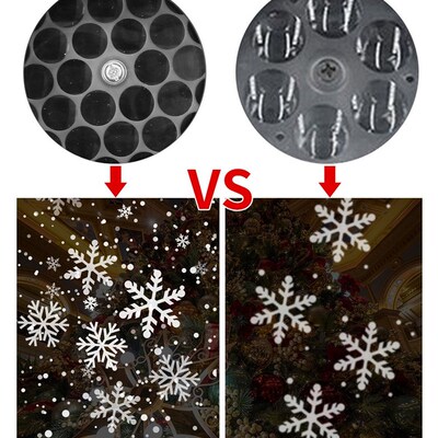 Snowfladke Projection Light Christmas Snowflake Laser Projec