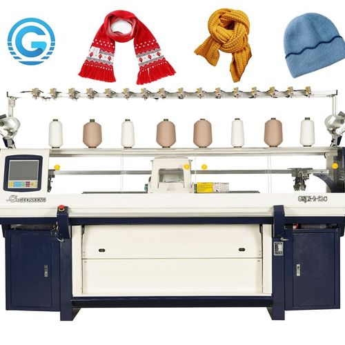 国盛全自动f52英寸12G双系统围巾机帽子电脑针织横机