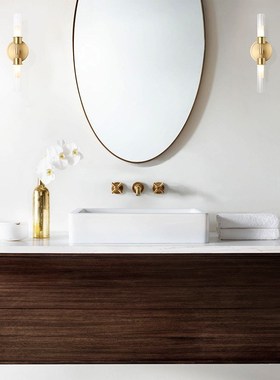 Nordic Modern Copper Wtall Lamp LED G9 Included Living room