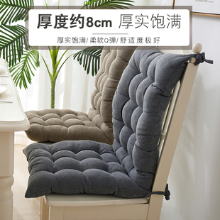 新款秋冬季加厚餐桌椅套罩靠椅垫A背椅子座M垫 办公室连体椅垫一