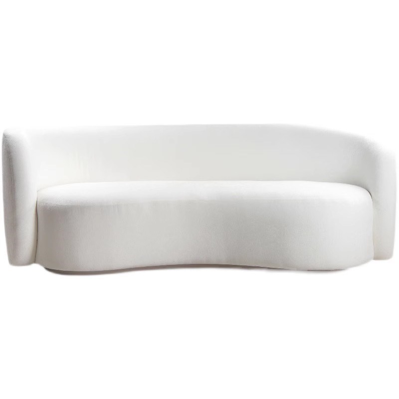 美式轻奢服装店美容院简约别墅展厅酒店办K公弧形影视颗粒绒白沙