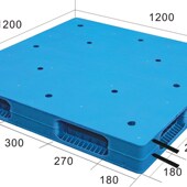 垫仓卡板塑料板 防潮板 双面平板焊接加8钢管重q型塑料托盘 栈板