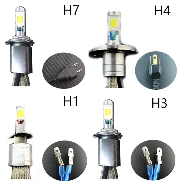 济南轻骑藏獒e/战獒QM200GY三代大灯 LED 超亮白光三爪H4远近灯泡