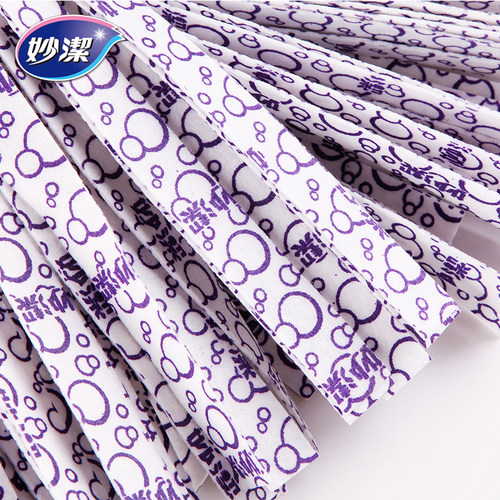 妙洁拖把家用擦地无纺布传统老式长杆神奇地拖Q加厚墩布条吸水耐