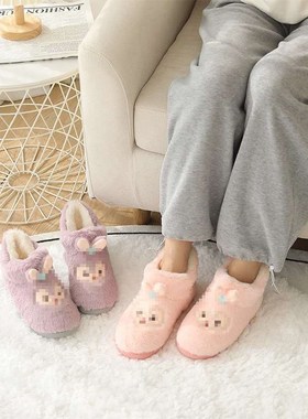 Winter high-top nmonth shoes thick-soled large size non-slip