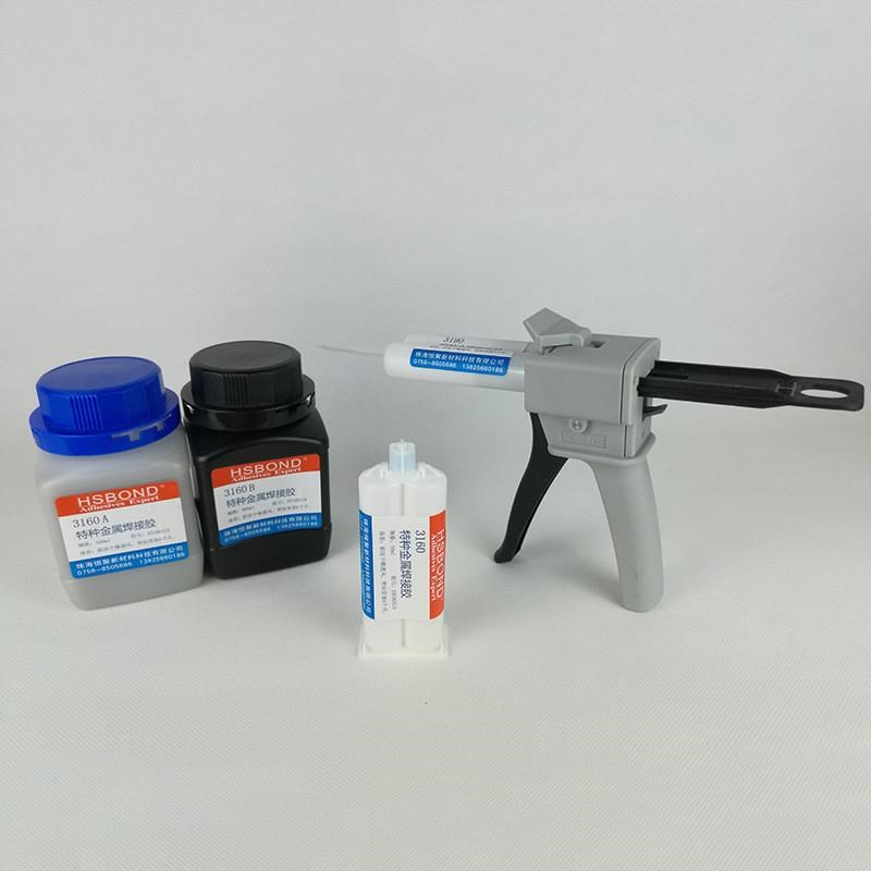 透明金属焊接胶 l结构胶不锈钢粘接铝合金 AB胶金属粘接胶水