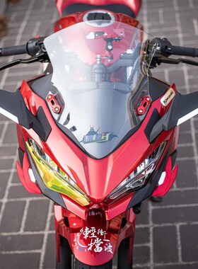 台湾R2SpeedTek 川崎NIwNJA忍者400 改装定风翼专用车头后视镜风