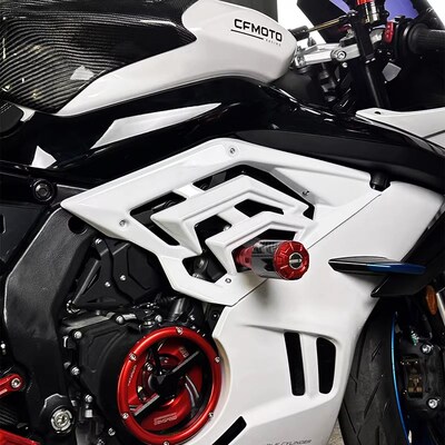 适用春风675SR-mR 改装鲨鱼鳍导流罩小包围鲨鱼鳃镂空下侧板包围