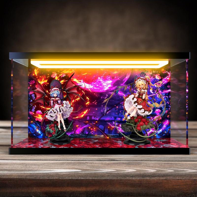 适用Alter 东方Project 蕾米莉亚F 芙兰朵露 手办 双人回灯收纳盒