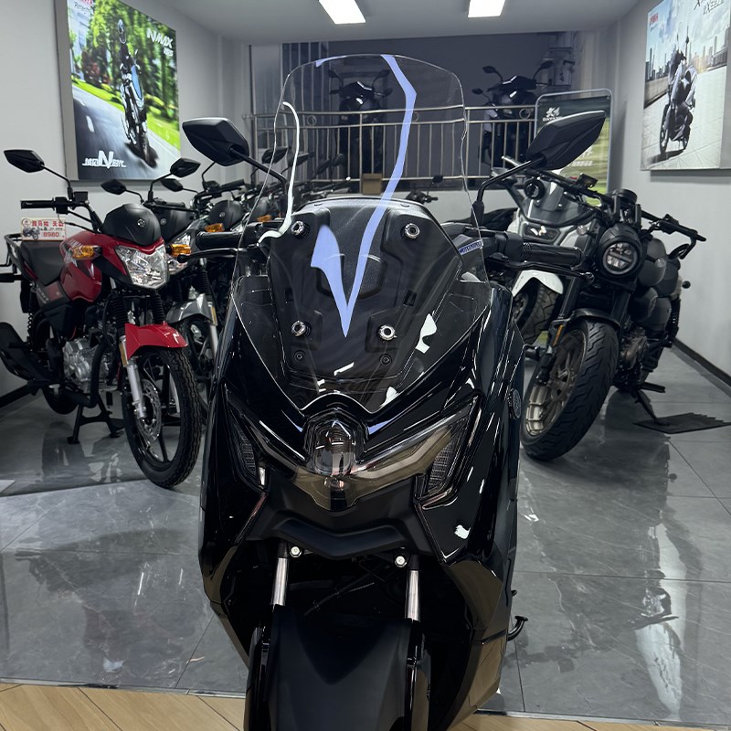 适配于25款雅马哈NMAXs155风挡改装件护胸挡雨加高加宽前挡风玻璃