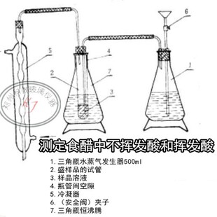 食醋中不挥发酸和挥发酸装置 挥发酸测定U装置500ml