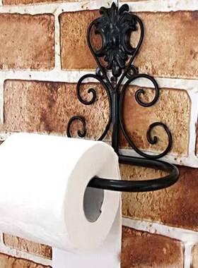 Home hotel Black Vintage vIron Toilet Paper Towel Roll Holde