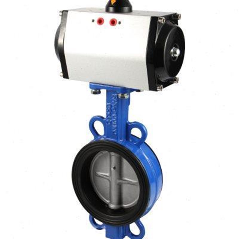 气动蝶阀D671X-16Q对夹式阀门不锈钢板BDN50 80 100 150 250 300