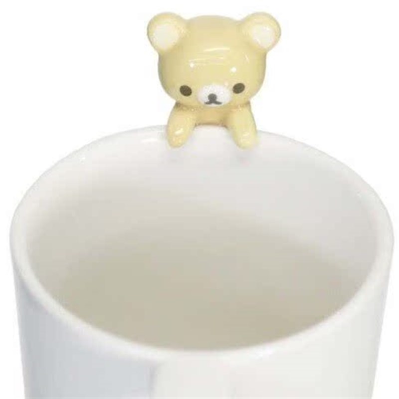 Rilakkuma San-X 拉拉熊懒懒熊~拉拉熊J陶瓷马克杯280ML白杯缘子