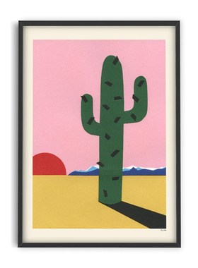 荷兰PSTR Studio复古w艺术设计色块苹果装饰画Rosi Feist