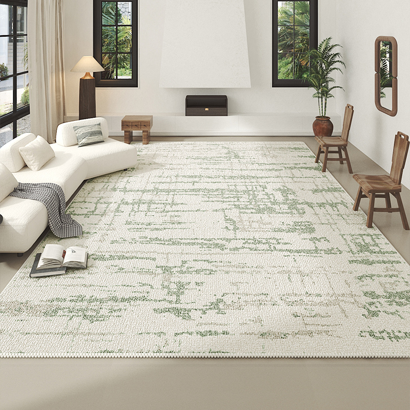 MUFEN 文艺客厅地毯卧室床边毯竹绿色高级感沙发U茶几侘寂东方地