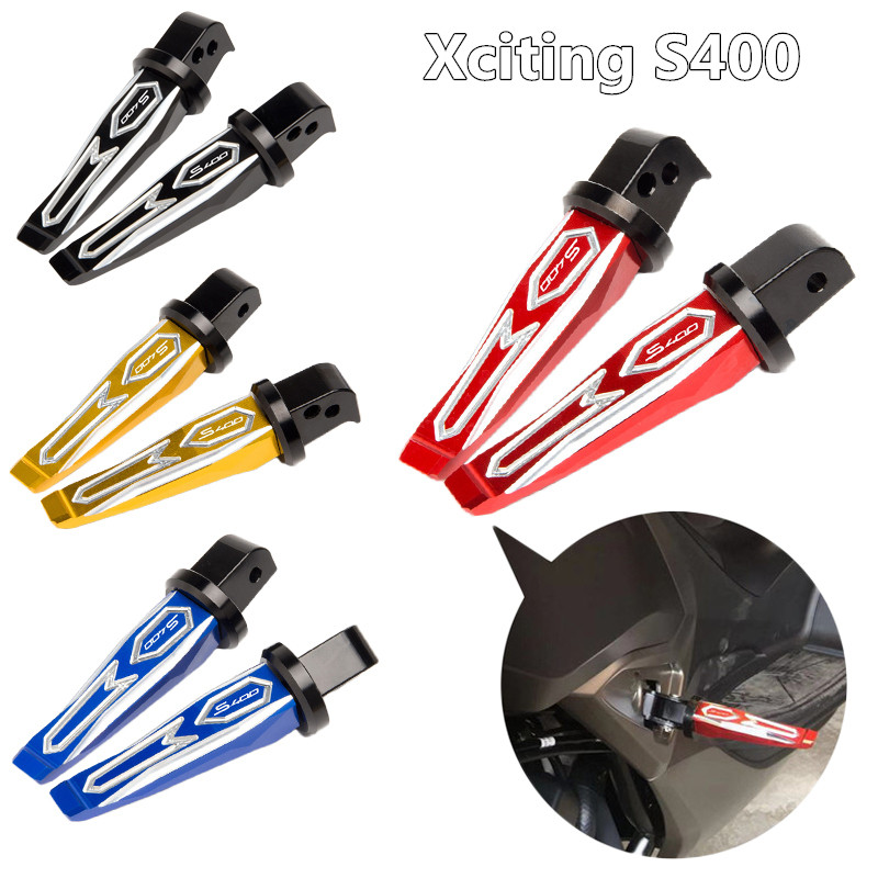 适用光阳大贸赛艇4j00s Xciting S400改装铝合金后脚踏 左右小脚