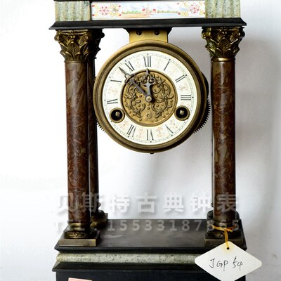 四明报时钟表理石仿复古机械座钟老I式仿古董钟上弦座钟苏钟