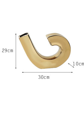 北欧极简创意抽象摆件白色黑色简A约现代风格客厅电视柜陶瓷小摆