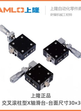 上隆交叉滚柱型X轴滑台台面尺寸3030-DCGZX30/LGZX30/RGZX3